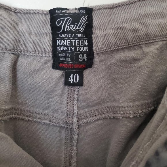 Mens gray cargo shorts 40 - Picture 2 of 4